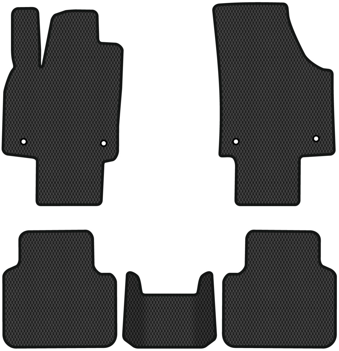 EVA килимки в салон авто EVAtech для Atlas 7 seats Volkswagen 2016 1 покоління SUV USA (VW11744CV5AV4RBB) - Фото 1