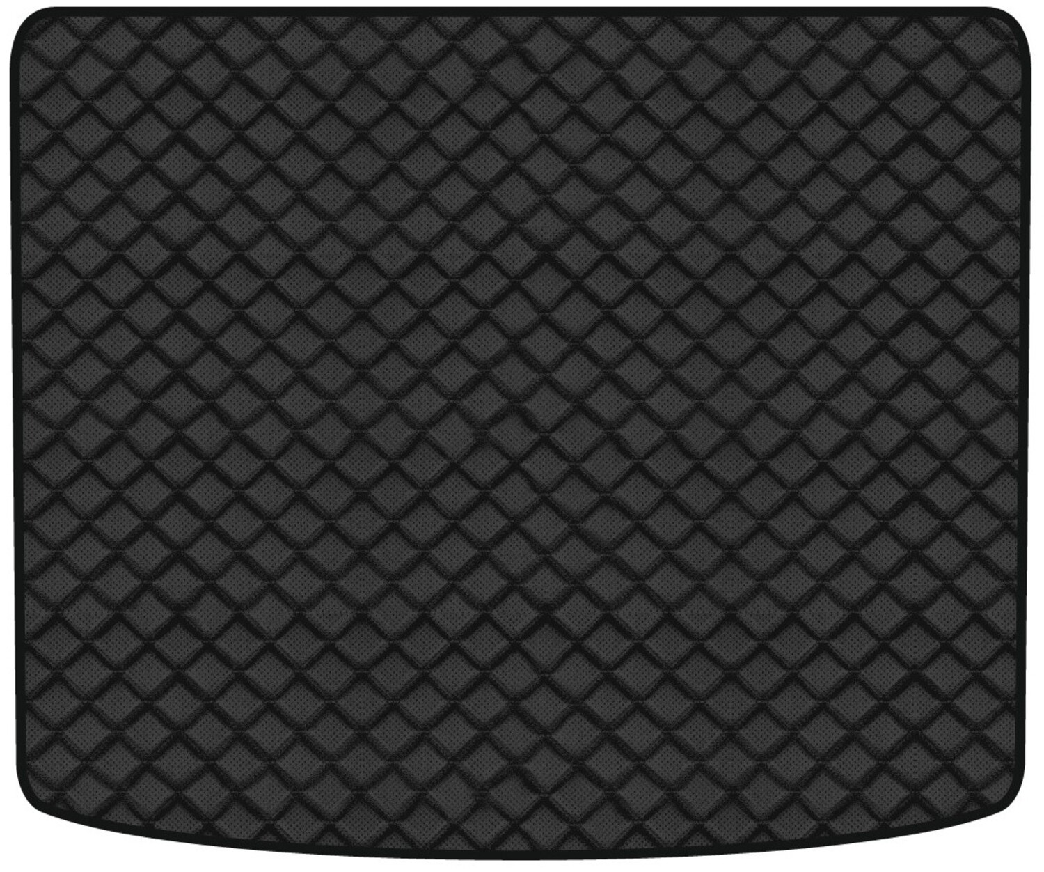 Килимок з екошкіри в багажник авто EVAtech для Touareg (7L) Restyling Volkswagen 2006-2010 1 покоління SUV EU (VW11897B1BBB) - Фото 1