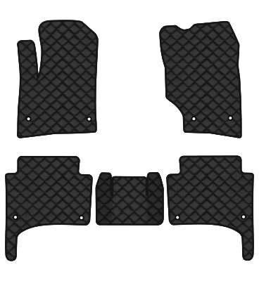 Коврики из экокожи в салон авто EVAtech ECO для Touareg (7L) Restyling Volkswagen 2006-2010 1 поколение SUV EU (VW11897C5AV8BBB) - Фото 1