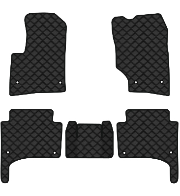 Коврики из экокожи в салон авто EVAtech ECO для Touareg (7L) Restyling Volkswagen 2006-2010 1 поколение SUV EU (VW11897CB5AV8BBB) - Фото 1