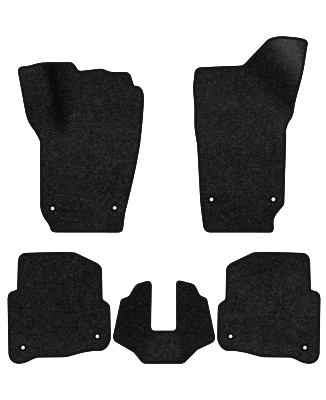 Коврики ворсовые в салон авто EVAtech Premium для Volkswagen Polo (IV) 3-doors 2001-2009 4 поколение Htb EU черный кант (VW12025CDK5TL8VPB) - Фото 1