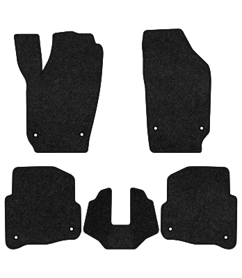 Коврики ворсовые в салон авто EVAtech Premium для Volkswagen Polo (IV) 3-doors 2001-2009 4 поколение Htb EU черный кант (VW12025CVK5TL8VPB) - Фото 1