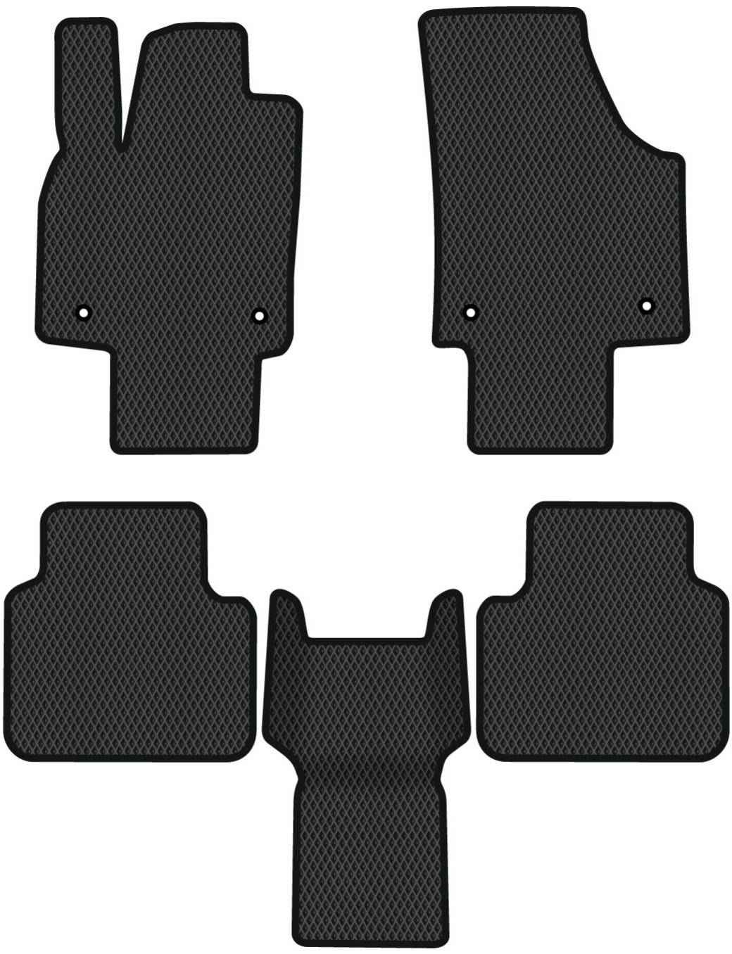 EVA килимки в салон авто EVAtech для Atlas 6 seats Volkswagen 2016 1 покоління SUV USA (VW13212CV5AV4RBB) - Фото 1