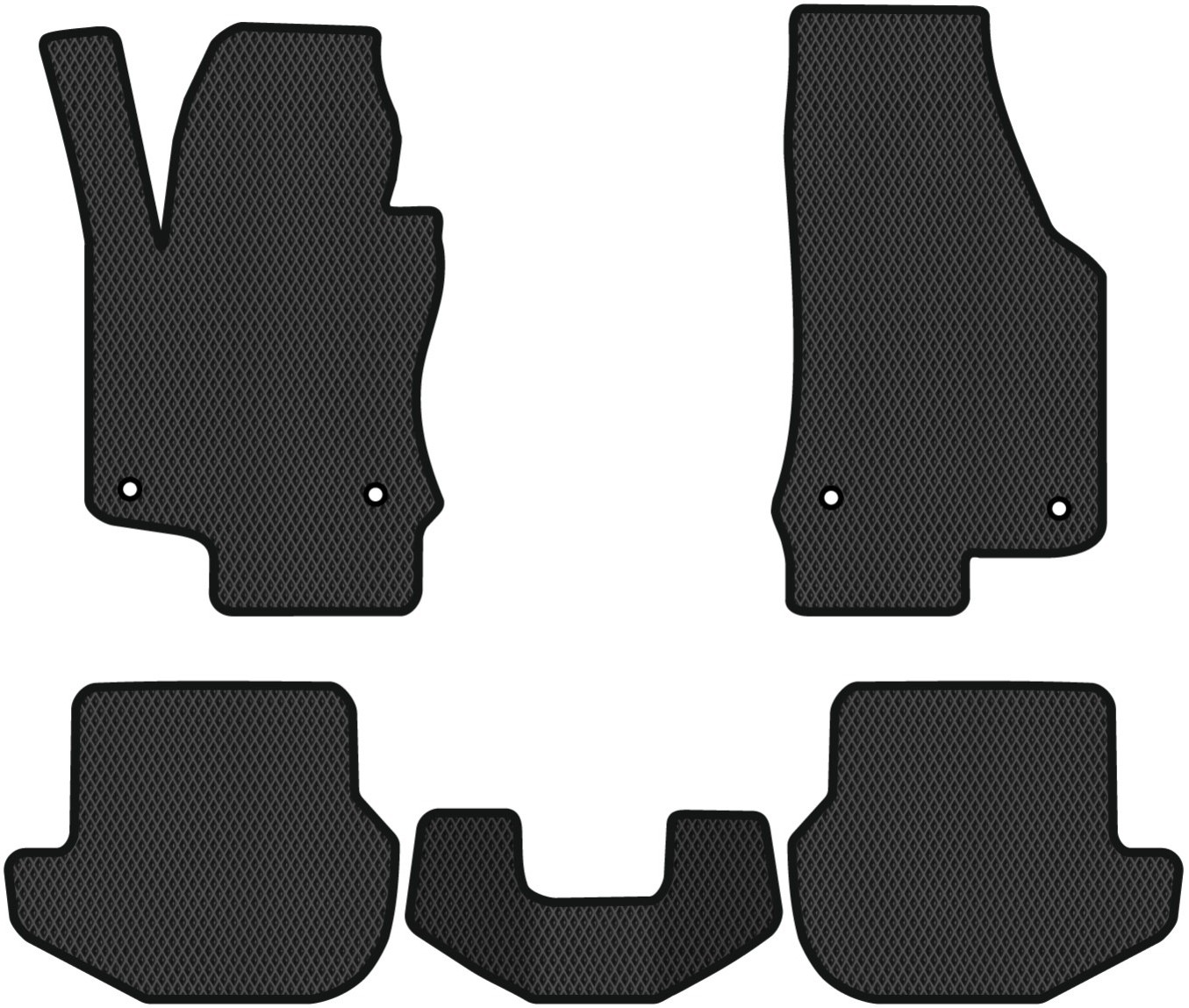 EVA килимки в салон авто EVAtech для Eos Volkswagen 2006-2015 1 покоління Cabrio USA VW13932CV5TL4RBB - Фото 1