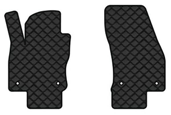 Коврики из экокожи в салон авто передние EVAtech ECO для Tiguan Allspace 5 seats Volkswagen 2016-2020 1 поколение SUV USA VW13965AK2AV4BBB - Фото 1