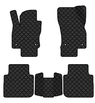Коврики из экокожи в салон авто EVAtech ECO для Tiguan Allspace 5 seats Volkswagen 2016-2020 1 поколение SUV USA (VW13965CH5AV4BBB) - Фото 1