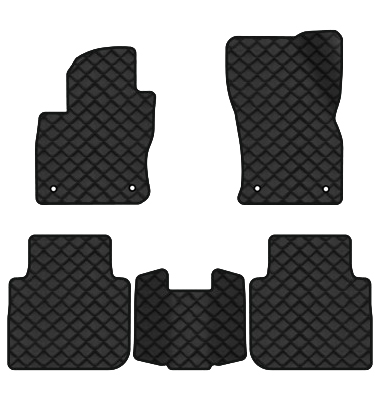 Коврики из экокожи в салон авто EVAtech ECO для Tiguan Allspace 5 seats Volkswagen 2016-2020 1 поколение SUV USA (VW13965CP5AV4BBB) - Фото 1