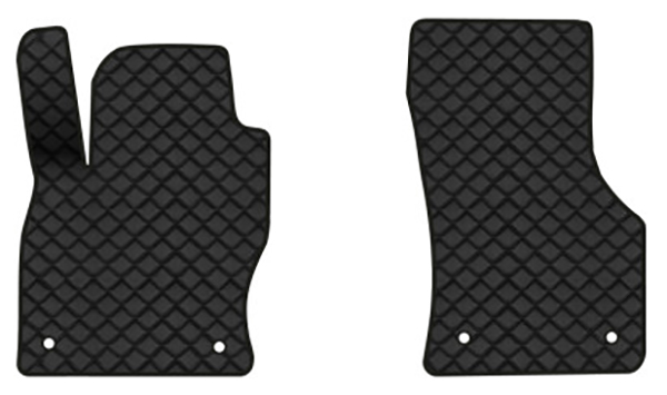 Килимки з екошкіри в салон авто передні EVAtech ECO для Golf (VII) Volkswagen 2012-2020 7 покоління Htb USA VW14517AR2AV4BBB - Фото 1