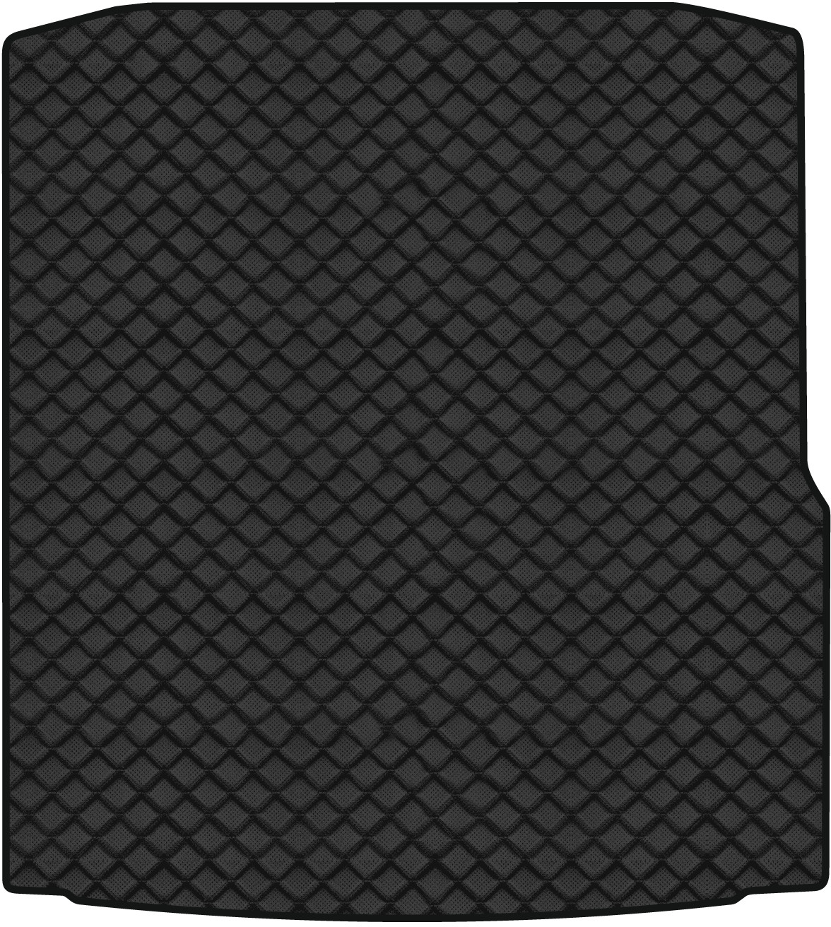 Килимок з екошкіри в багажник авто EVAtech для Passat NMS Restyling Volkswagen 2015-2019 1 покоління Sedan USA (VW1696B1BBLB) - Фото 1