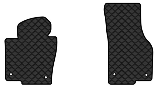 Коврики из экокожи в салон авто передние EVAtech ECO для Passat Alltrack (B7) Volkswagen 2010-2014 7 поколение Combi EU VW1711AV2AV4BBB - Фото 1