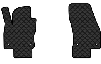 Коврики из экокожи в салон авто передние EVAtech ECO для Tiguan Allspace 7 seats Volkswagen 2016-2020 1 поколение SUV USA VW1727AK2AV4BBLB - Фото 1