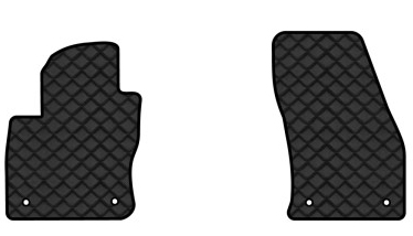 Килимки з екошкіри в салон авто передні EVAtech ECO для Tiguan Allspace 7 seats Volkswagen 2016-2020 1 покоління SUV USA VW1727AS2AV4BBLB - Фото 1