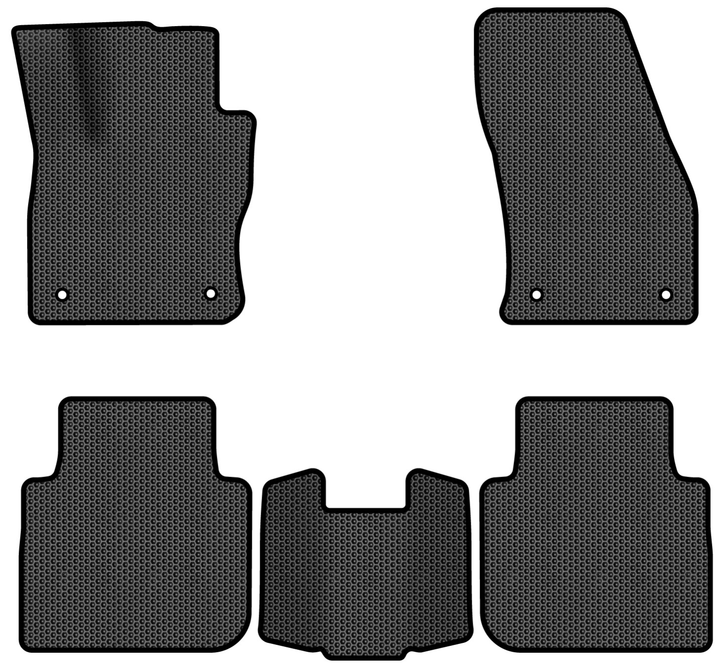 EVA килимки в салон авто EVAtech для Tiguan Allspace 7 seats Volkswagen 2016-2020 1 покоління SUV USA (VW1727CQ5AV4SBB) - Фото 1