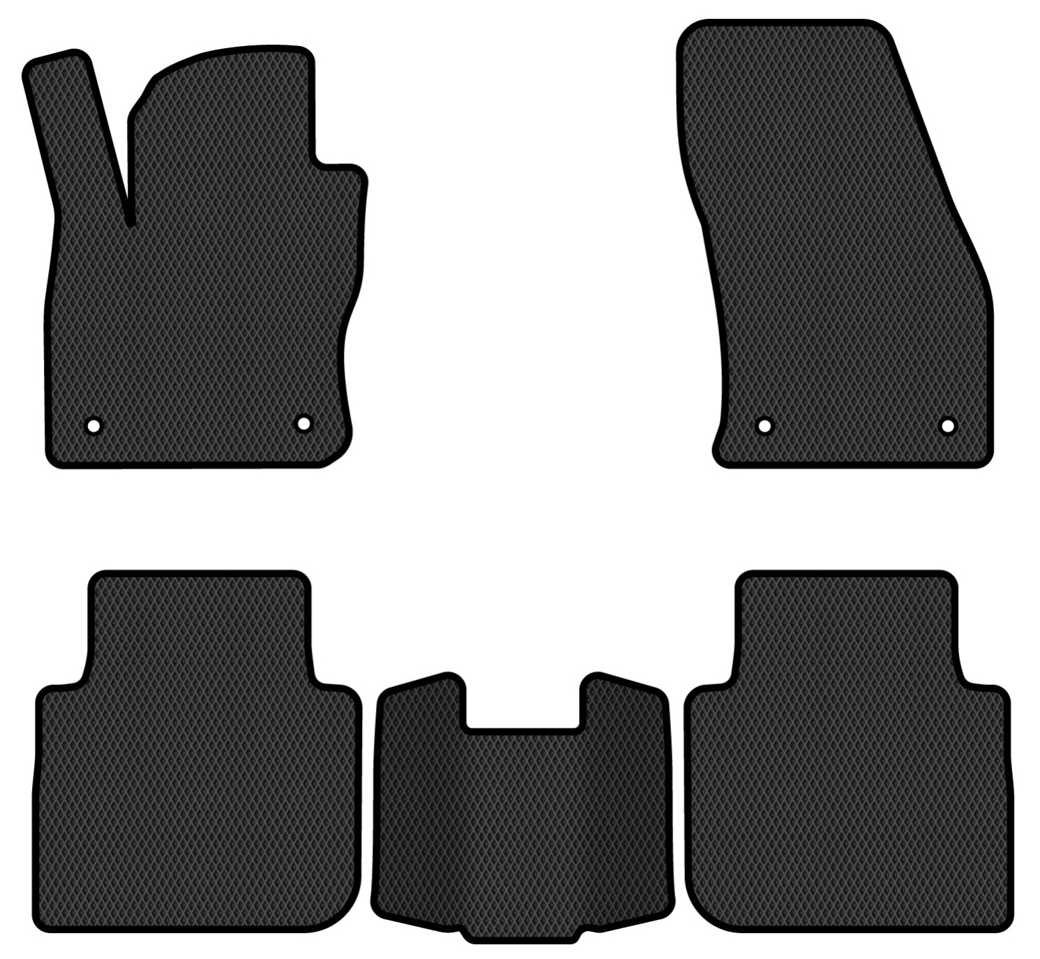 EVA килимки в салон авто EVAtech для Tiguan Allspace 7 seats Volkswagen 2016-2020 1 покоління SUV USA (VW1727CR5AV4RBB) - Фото 1