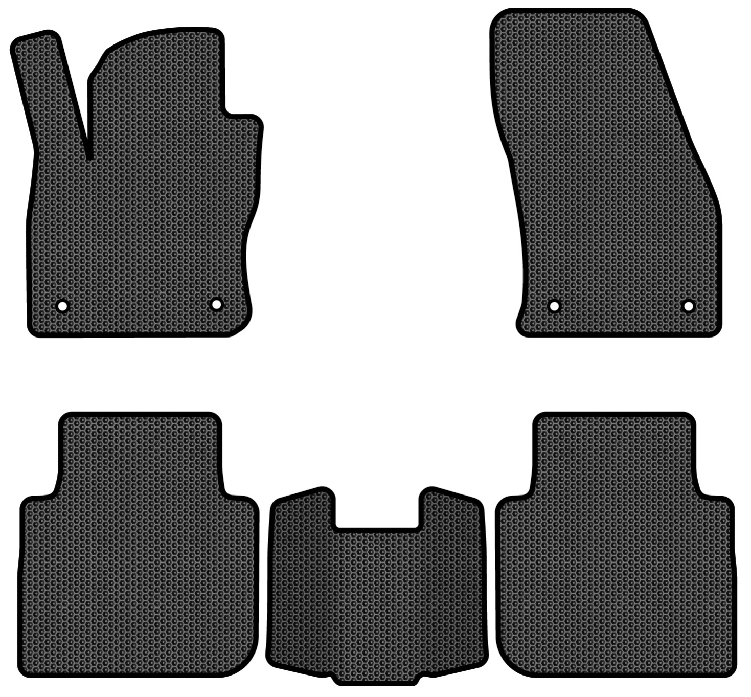 EVA коврики в салон авто EVAtech для Tiguan Allspace 7 seats Volkswagen 2016-2020 1 поколение SUV USA (VW1727CR5AV4SBB) - Фото 1