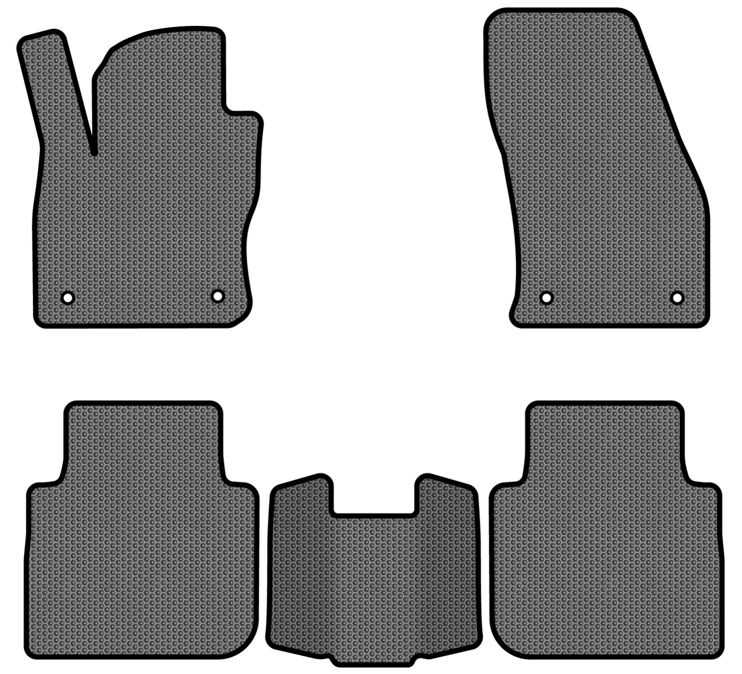 EVA коврики в салон авто EVAtech для Tiguan Allspace 7 seats Volkswagen 2016-2020 1 поколение SUV USA (VW1727CR5AV4SGB) - Фото 1