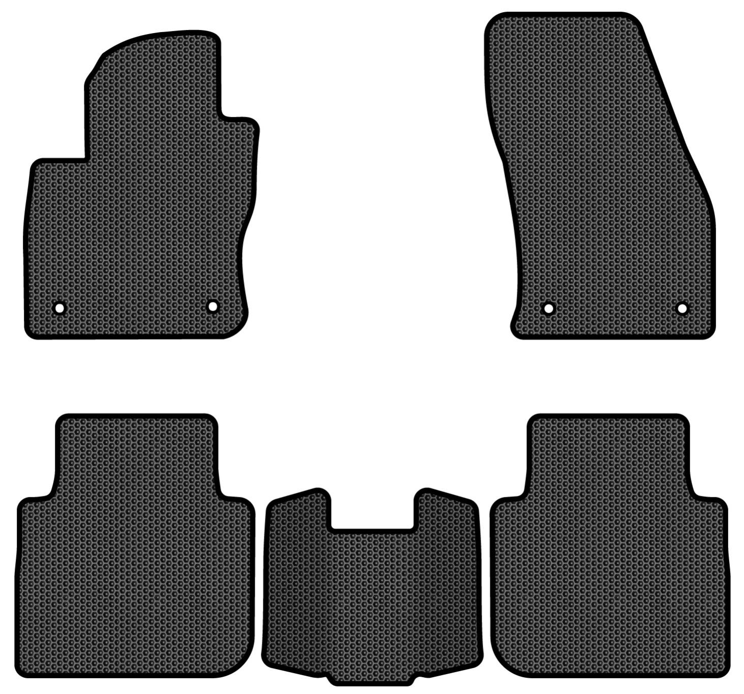 EVA коврики в салон авто EVAtech для Tiguan Allspace 7 seats Volkswagen 2016-2020 1 поколение SUV USA (VW1727CS5AV4SBB) - Фото 1