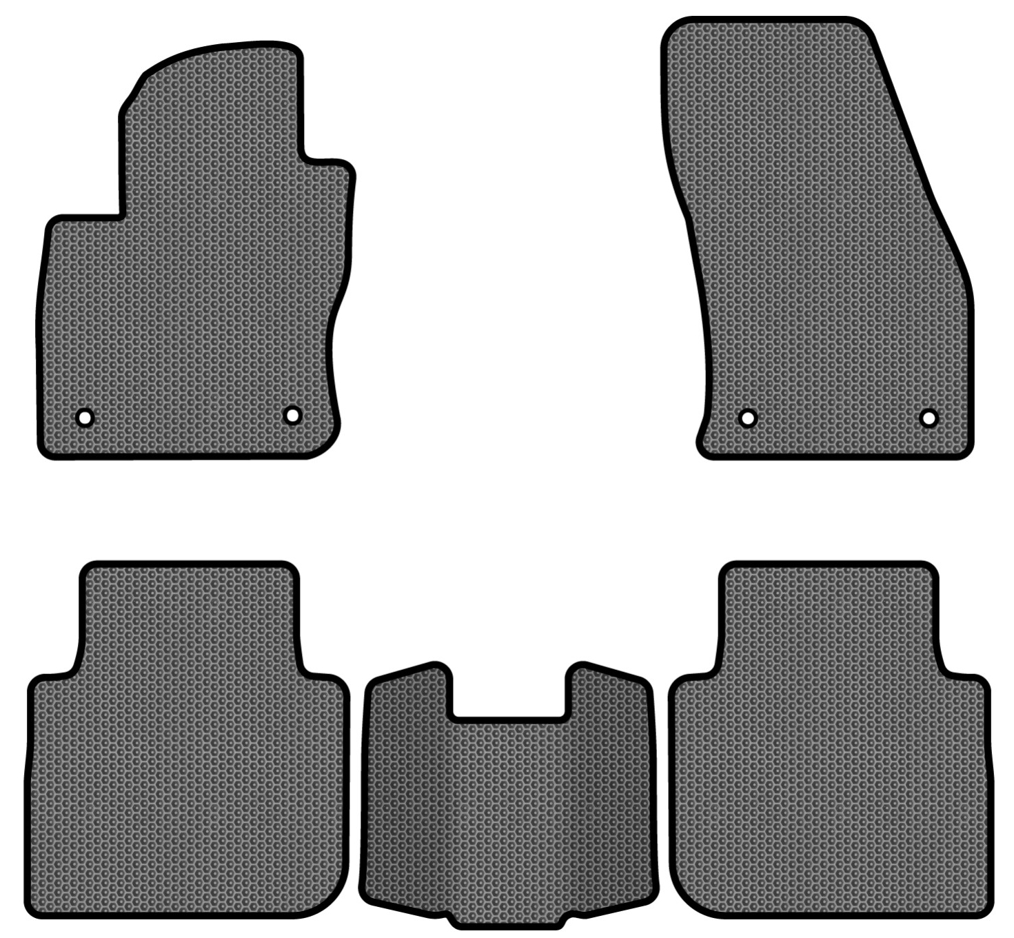 EVA коврики в салон авто EVAtech для Tiguan Allspace 7 seats Volkswagen 2016-2020 1 поколение SUV USA (VW1727CS5AV4SGB) - Фото 1