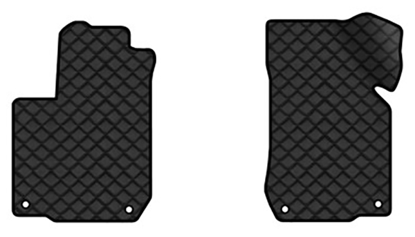 Коврики из экокожи в салон авто передние EVAtech для Bora Volkswagen 1998-2005 1 поколение Sedan EU (VW1875AB2AV4BBB) - Фото 1