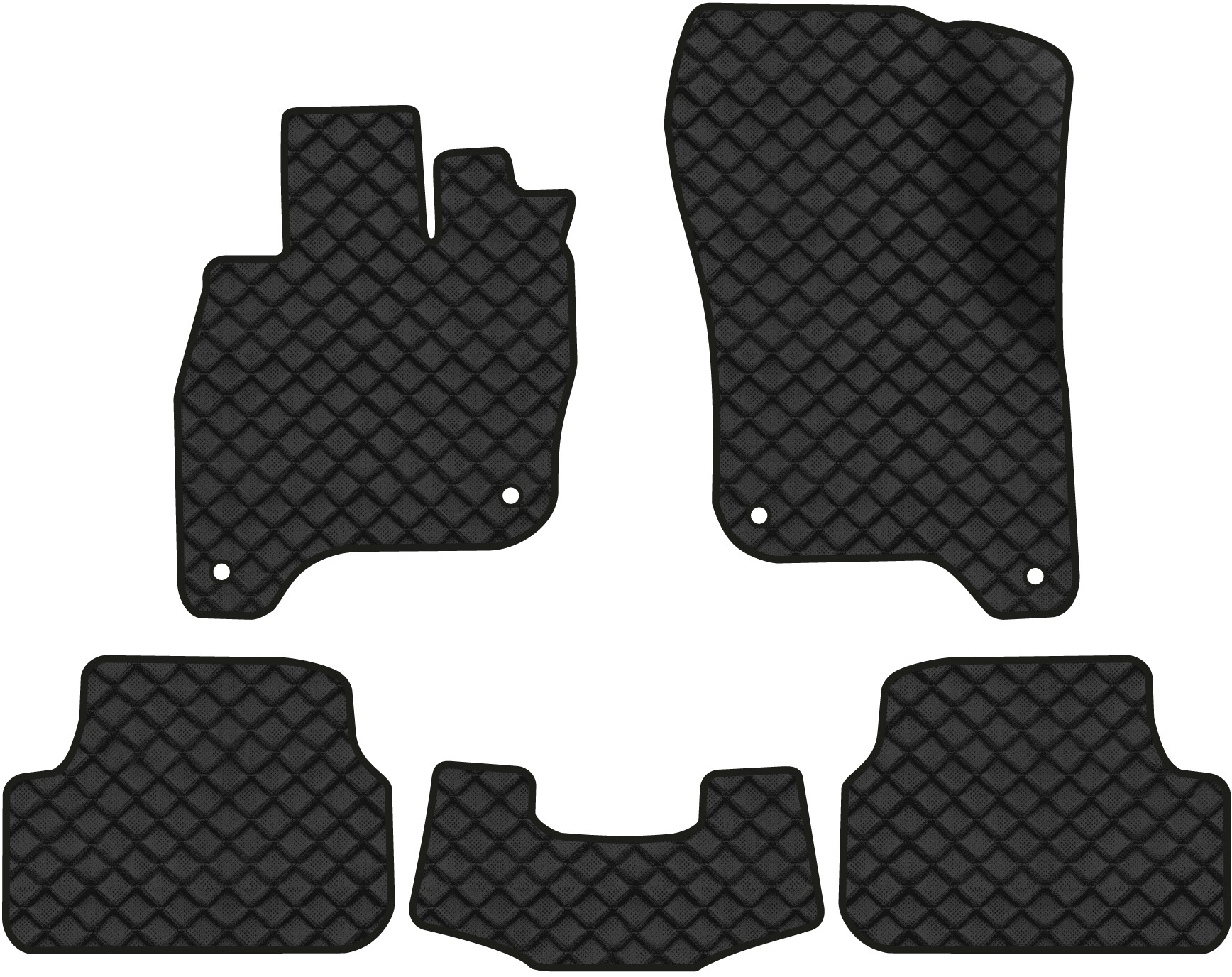 Коврики из экокожи в салон авто EVAtech ECO для e-Golf Volkswagen 2014-2017 1 поколение Htb EU (VW1878CB5AV4BBB) - Фото 1