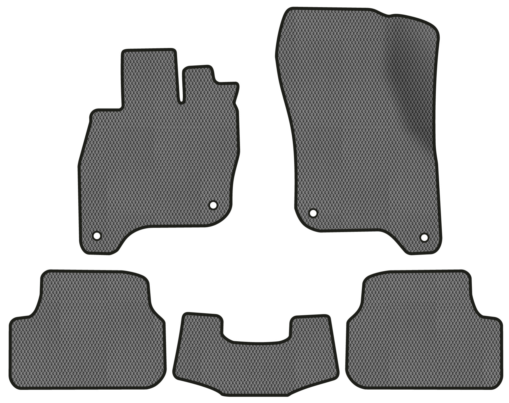 EVA килимки в салон авто EVAtech для e-Golf Volkswagen 2014-2017 1 покоління Htb EU VW1878CB5AV4RGB - Фото 1