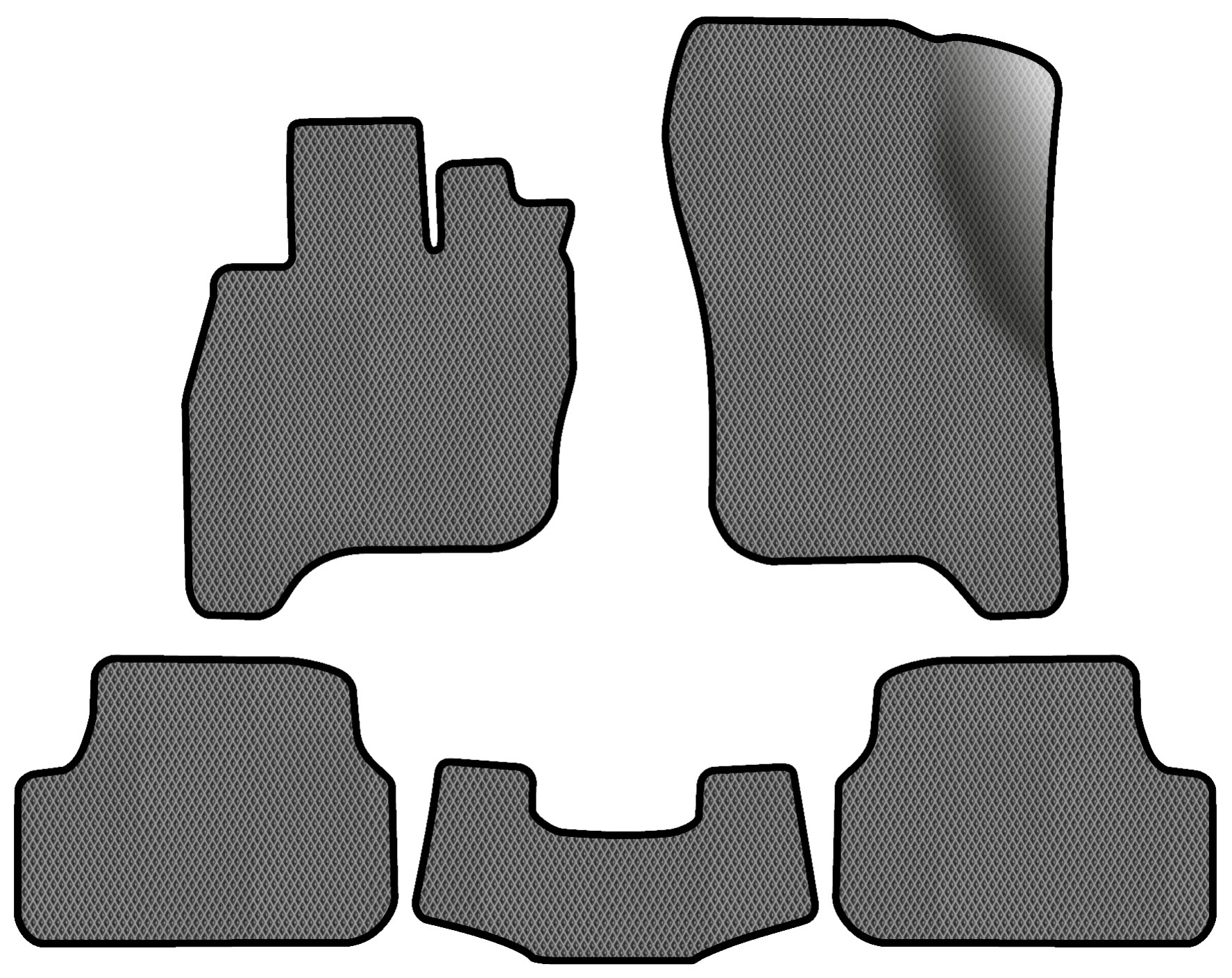 EVA килимки в салон авто EVAtech для e-Golf Volkswagen 2014-2017 1 покоління Htb EU VW1878CB5RGB - Фото 1