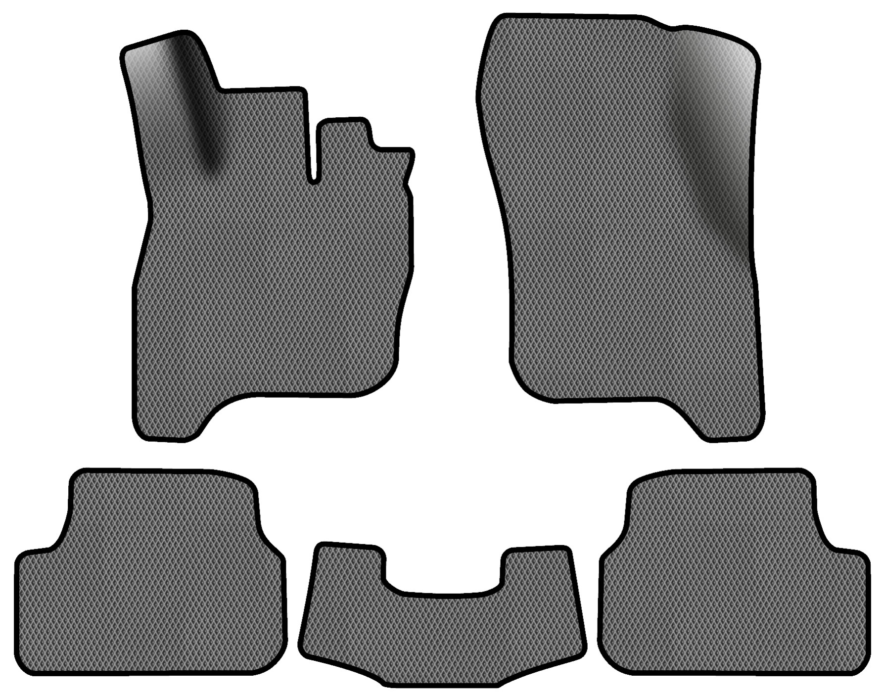 EVA килимки в салон авто EVAtech для e-Golf Volkswagen 2014-2017 1 покоління Htb EU VW1878CD5RGB - Фото 1