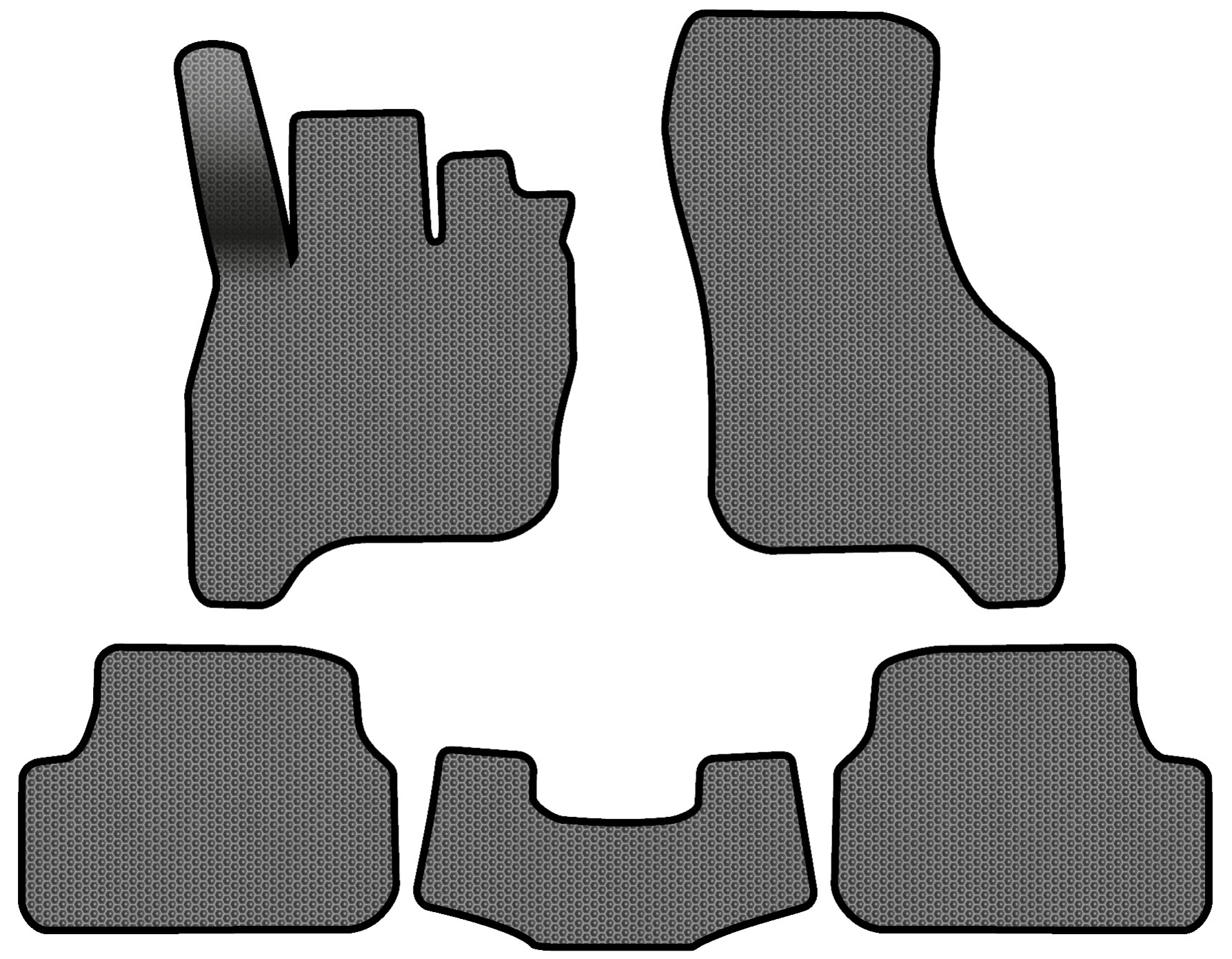 EVA килимки в салон авто EVAtech для e-Golf Volkswagen 2014-2017 1 покоління Htb EU VW1878CV5SGB - Фото 1