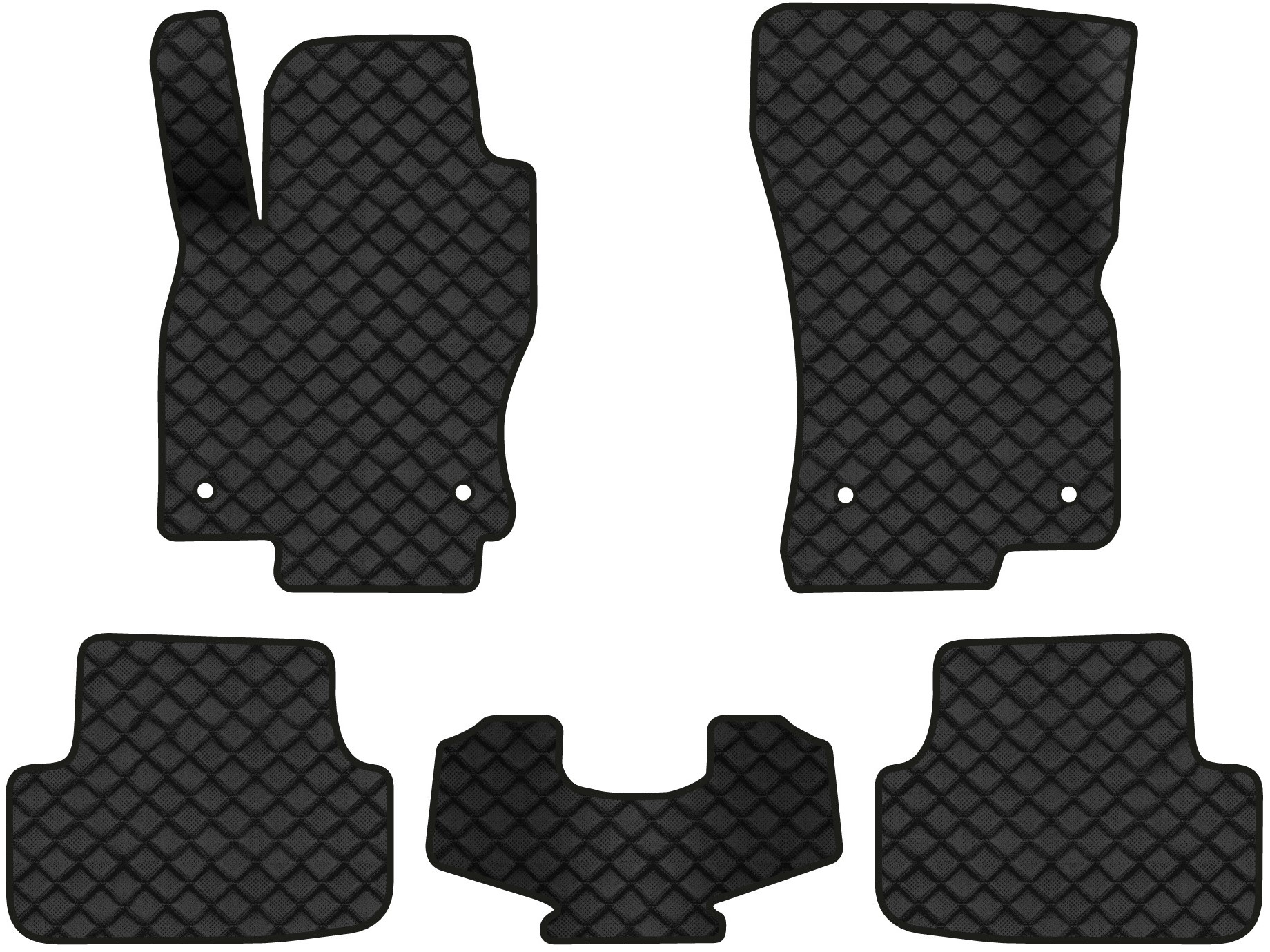 Коврики из экокожи в салон авто EVAtech ECO для Golf (VII) Volkswagen 2012-2020 7 поколение Htb EU (VW1884CH5AV4BBB) - Фото 1