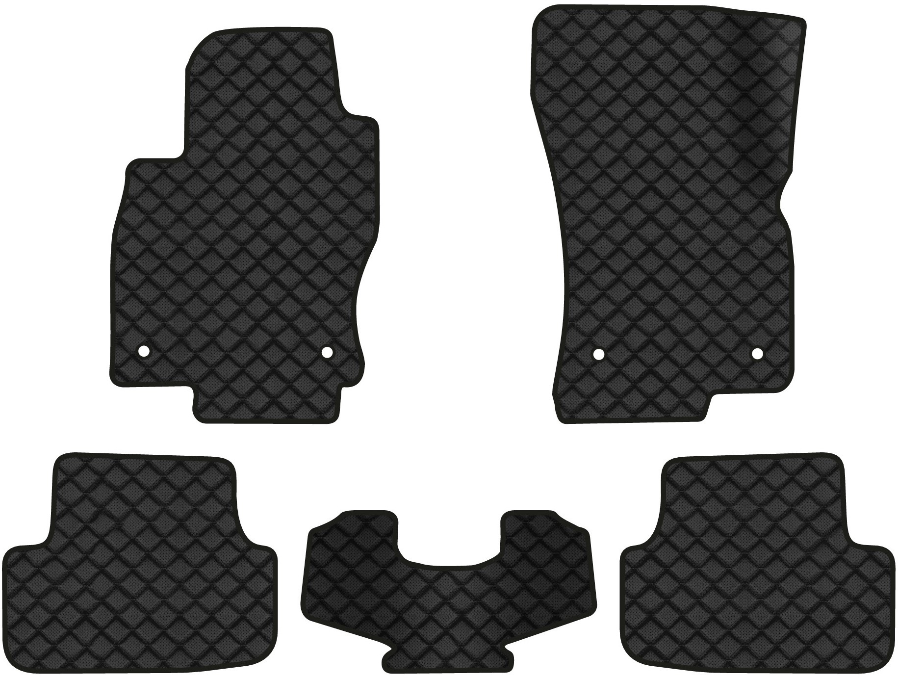 Коврики из экокожи в салон авто EVAtech ECO для Golf (VII) Volkswagen 2012-2020 7 поколение Htb EU (VW1884CJ5AV4BBB) - Фото 1