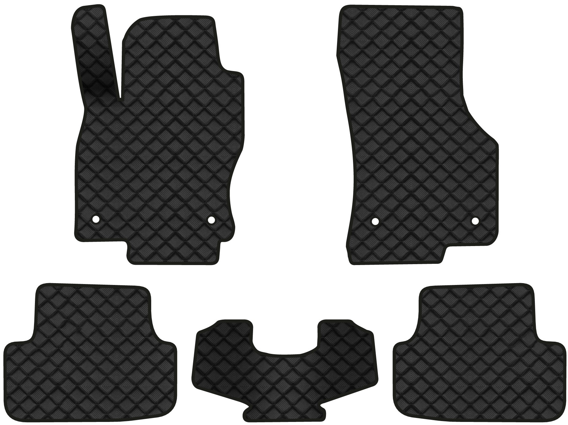 Коврики из экокожи в салон авто EVAtech ECO для Golf (VII) Volkswagen 2012-2020 7 поколение Htb EU (VW1884CL5AV4BBB) - Фото 1
