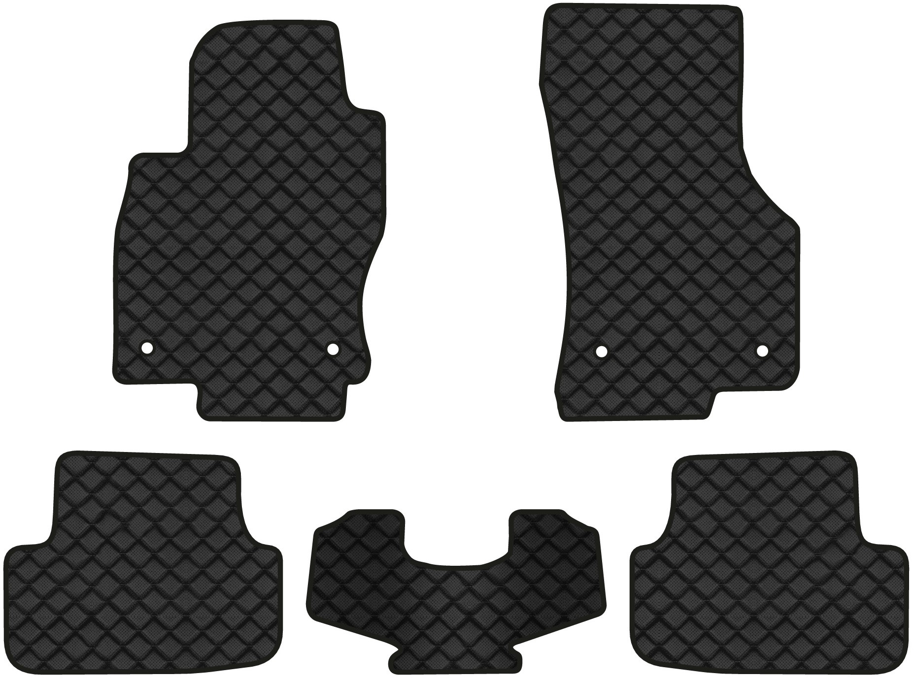 Коврики из экокожи в салон авто EVAtech ECO для Golf (VII) Volkswagen 2012-2020 7 поколение Htb EU (VW1884CM5AV4BBB) - Фото 1