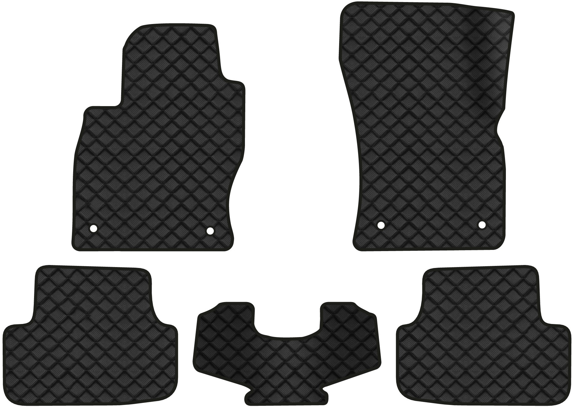 Коврики из экокожи в салон авто EVAtech ECO для Golf (VII) Volkswagen 2012-2020 7 поколение Htb EU (VW1884CP5AV4BBB) - Фото 1