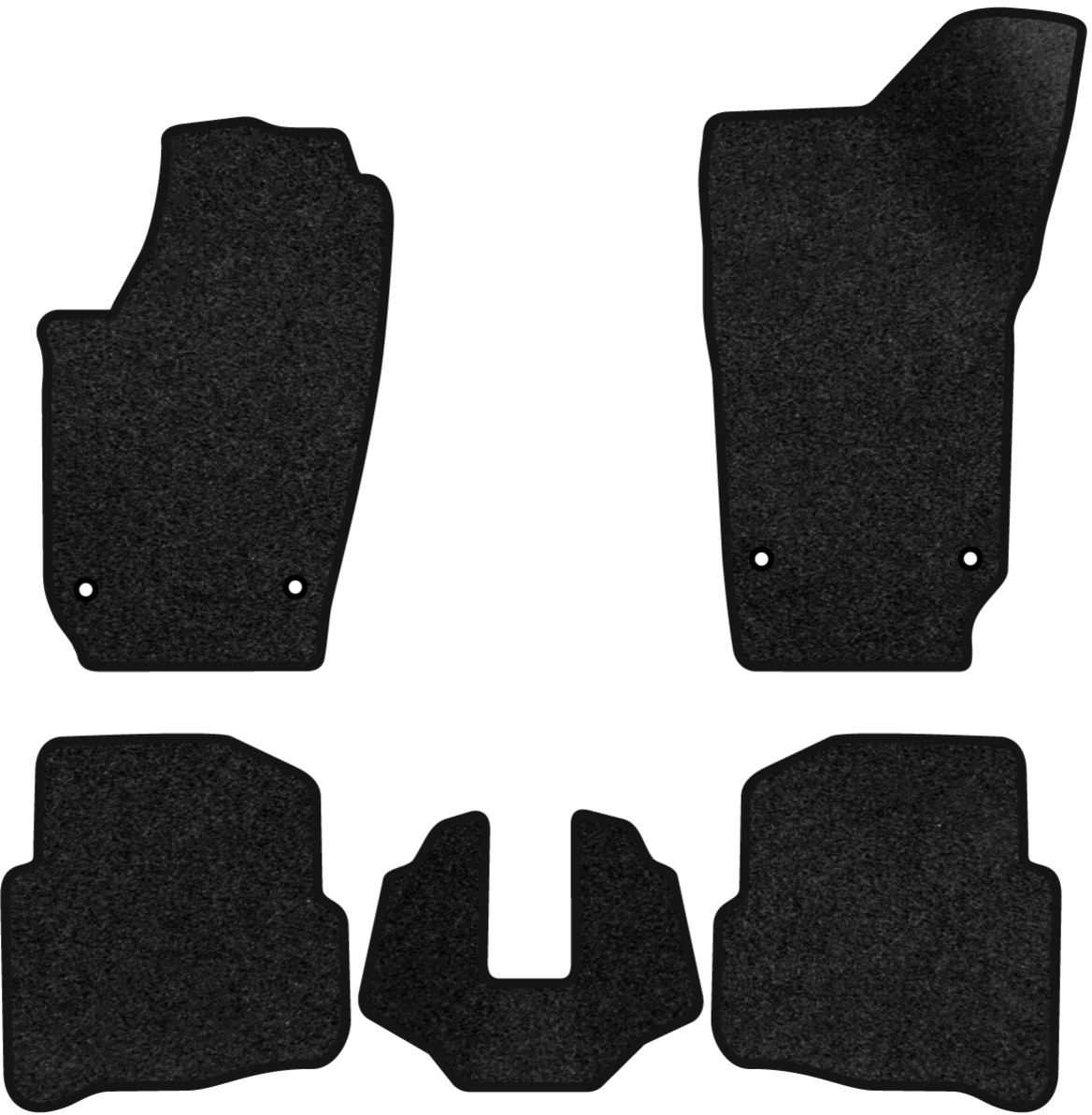 Коврики ворсовые в салон авто EVAtech Premium для Volkswagen Polo (IV) 3-doors 2001-2009 4 поколение Htb EU черный кант (VW1897CBB5AV4VPB) - Фото 1