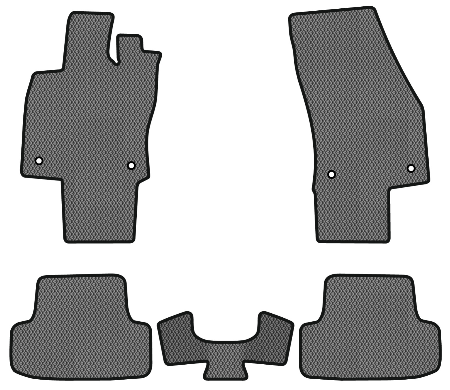 EVA коврики в салон авто EVAtech для T-Roc Volkswagen 2017 1 поколение SUV EU (VW1899CG5AV4RGB) - Фото 1