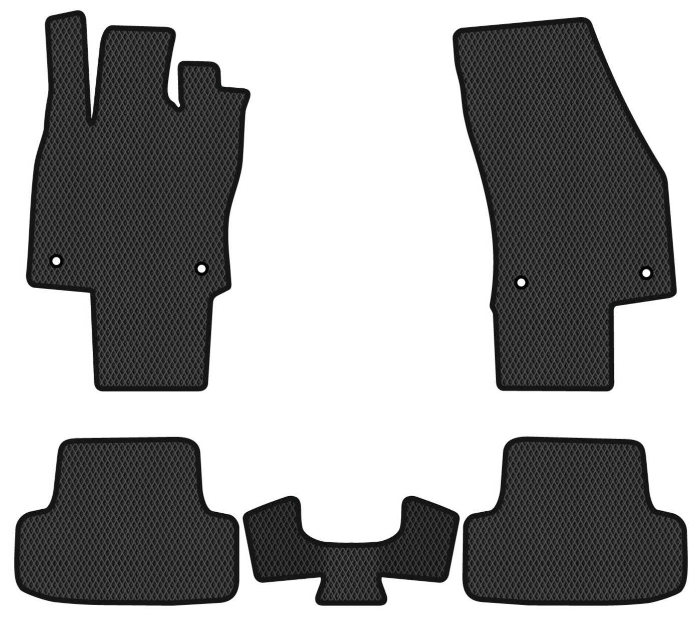 EVA коврики в салон авто EVAtech для T-Roc Volkswagen 2017 1 поколение SUV EU (VW1899CV5AV4RBB) - Фото 1