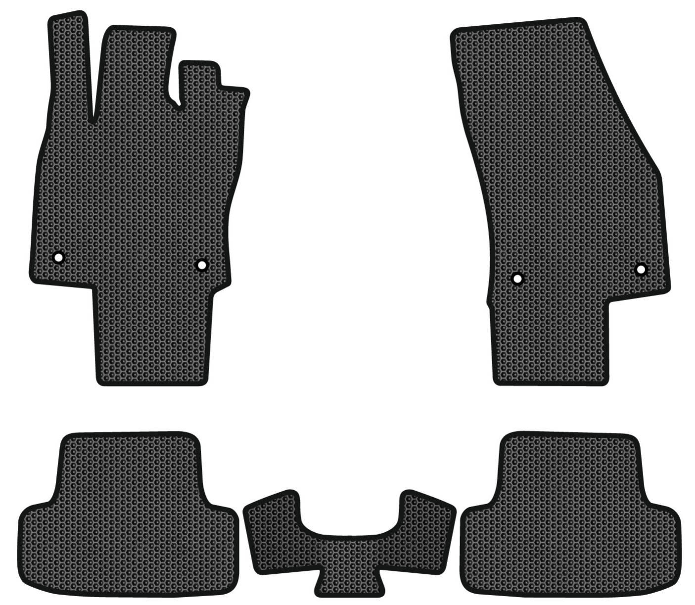 EVA коврики в салон авто EVAtech для T-Roc Volkswagen 2017 1 поколение SUV EU (VW1899CV5AV4SBB) - Фото 1