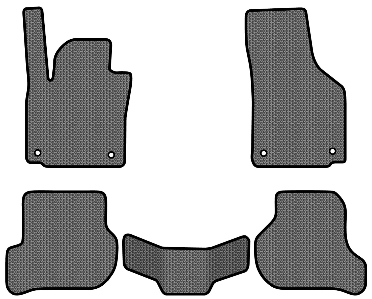 EVA килимки в салон авто EVAtech для Scirocco (Mk3) Volkswagen 2008-2017 3 покоління Htb EU (VW21654CR5AV4SGB) - Фото 1