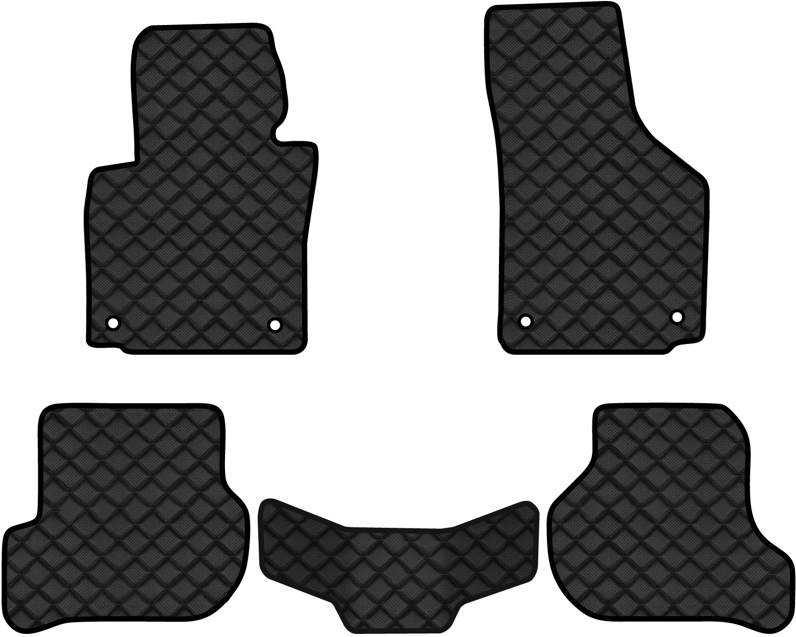 Коврики из экокожи в салон авто EVAtech ECO для Scirocco (Mk3) Volkswagen 2008-2017 3 поколение Htb EU VW21654CS5AV4BBB - Фото 1