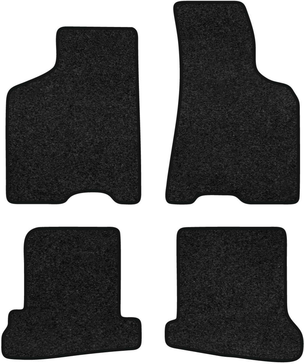Коврики ворсовые в салон авто EVAtech Premium для Volkswagen Lupo MT 1998-2005 1 поколение Htb EU черный кант (VW21781PG4VPB) - Фото 1
