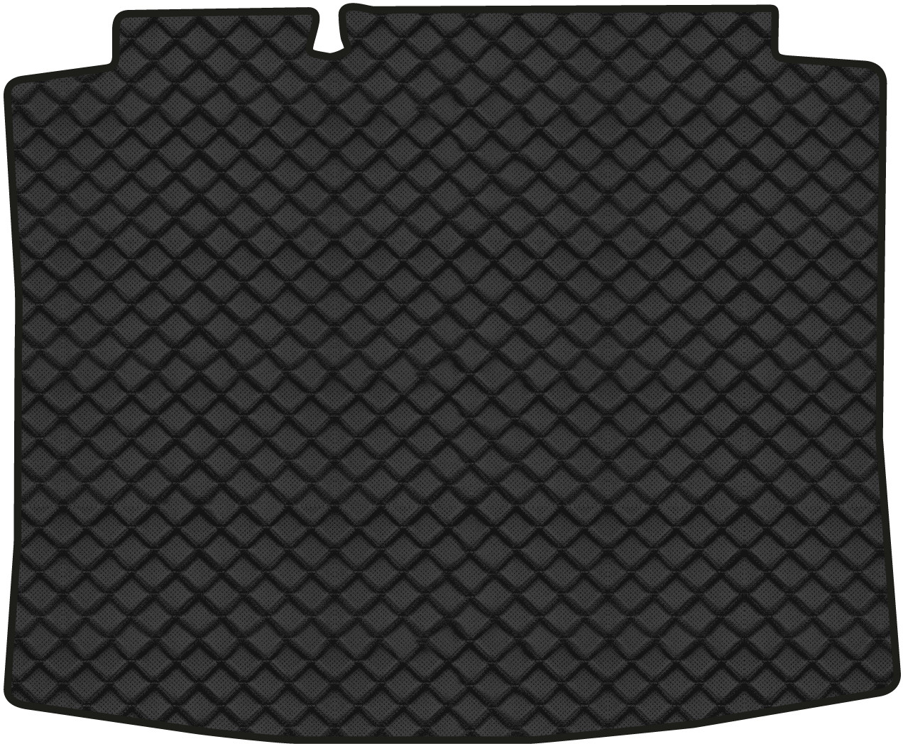 Коврик из экокожи в багажник авто EVAtech для Golf (IV) 3-doors Volkswagen 1997-2006 4 поколение Htb EU (VW22432B1BBB) - Фото 1