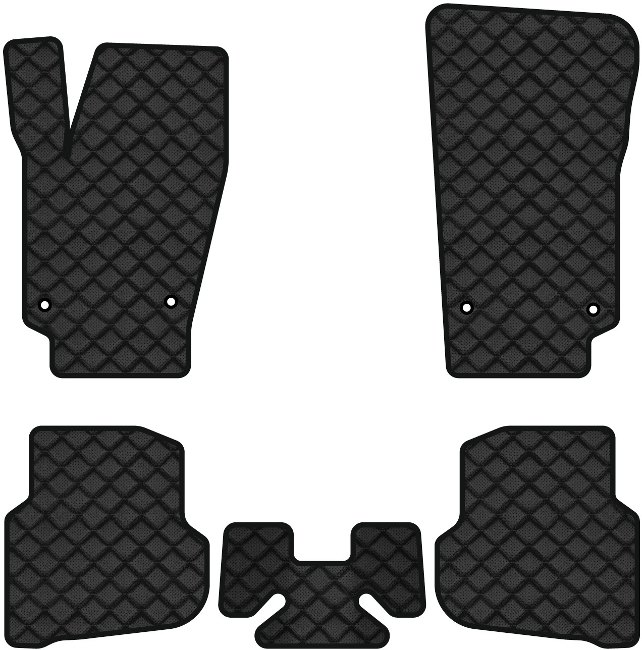Коврики из экокожи в салон авто EVAtech ECO для Polo (V) Volkswagen 2009-2017 5 поколение Sedan EU VW31131C5AV4BBB - Фото 1
