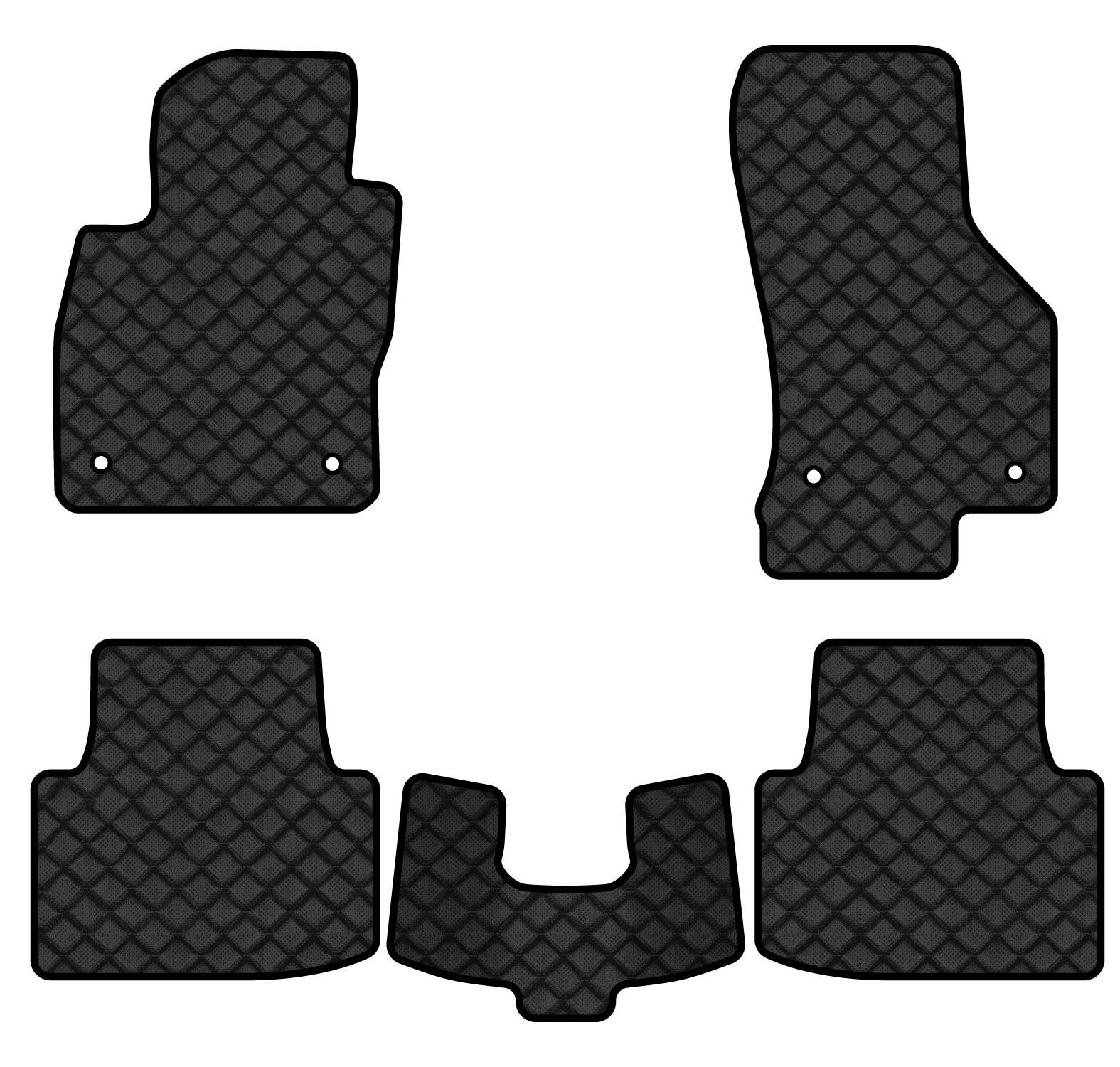 Коврики из экокожи в салон авто EVAtech ECO для Passat (B8) Volkswagen 2014-2023 8 поколение Combi EU VW31151CS5AV4BBB - Фото 1
