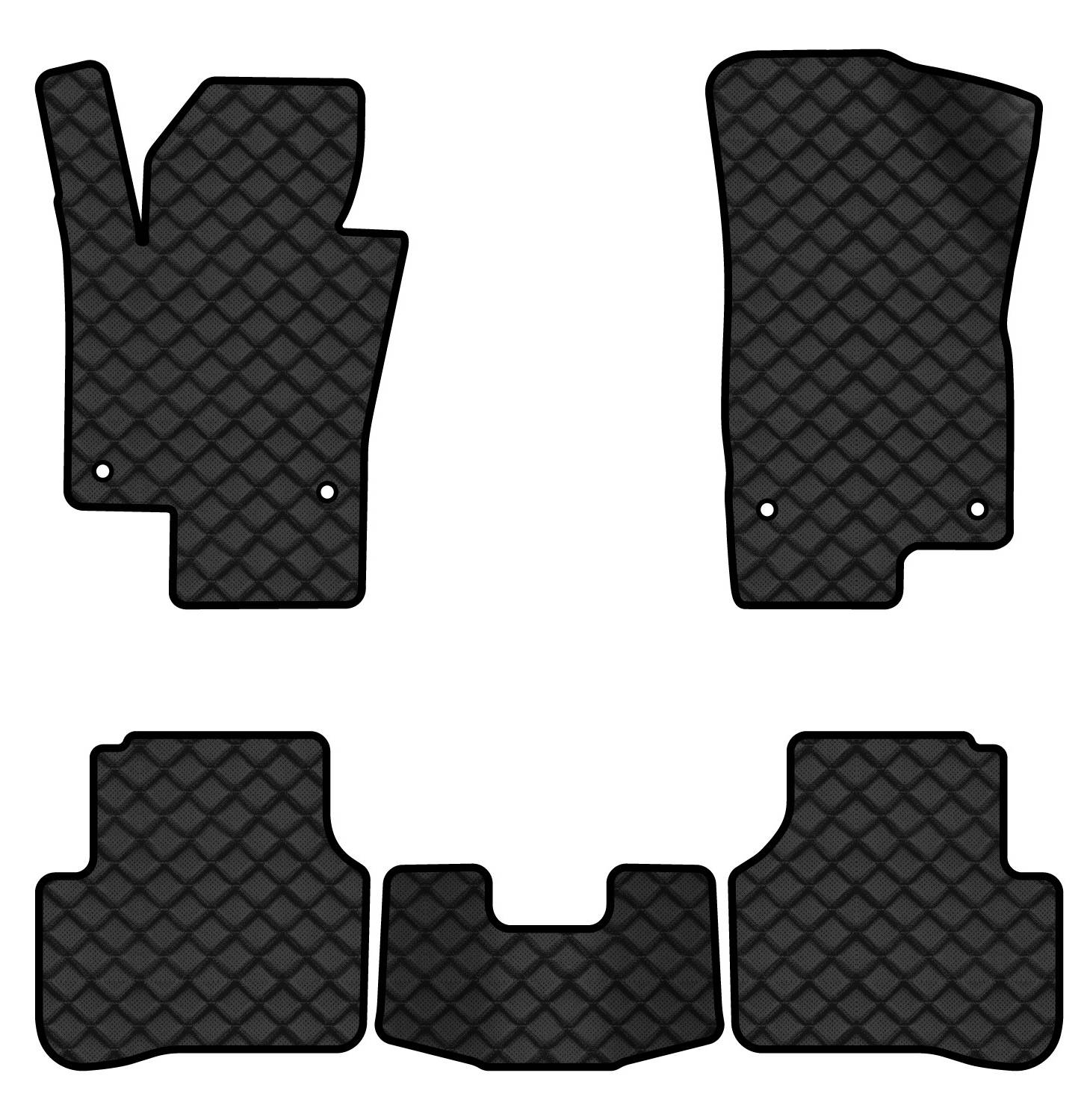 Килимки з екошкіри в салон авто EVAtech ECO для Passat (B6) (with armrest) Volkswagen 2005-2010 6 покоління Combi EU VW31276CH5TL4BBB - Фото 1