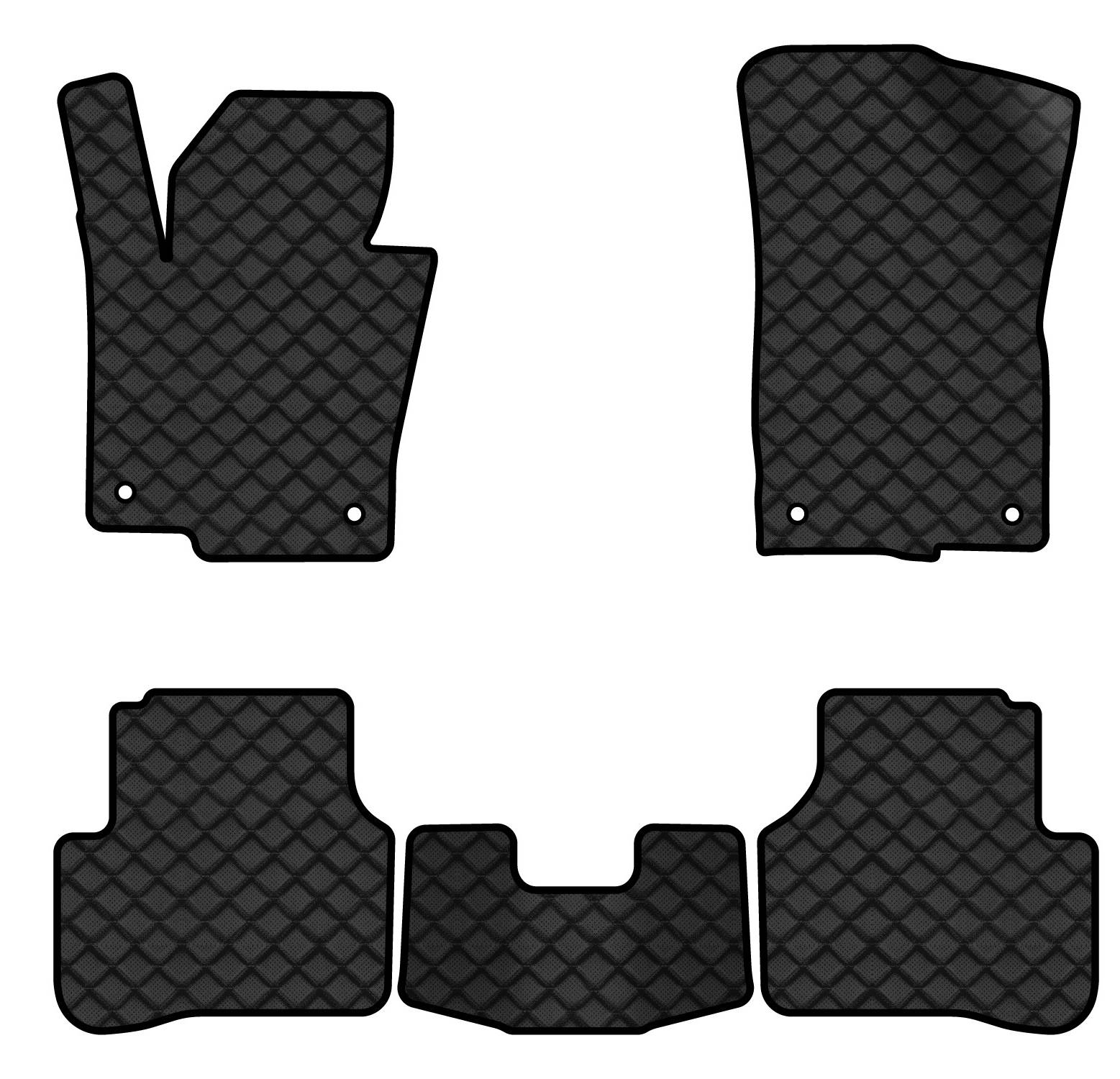 Килимки з екошкіри в салон авто EVAtech ECO для Passat (B6) (with armrest) Volkswagen 2005-2010 6 покоління Combi EU VW31276CN5TL4BBB - Фото 1