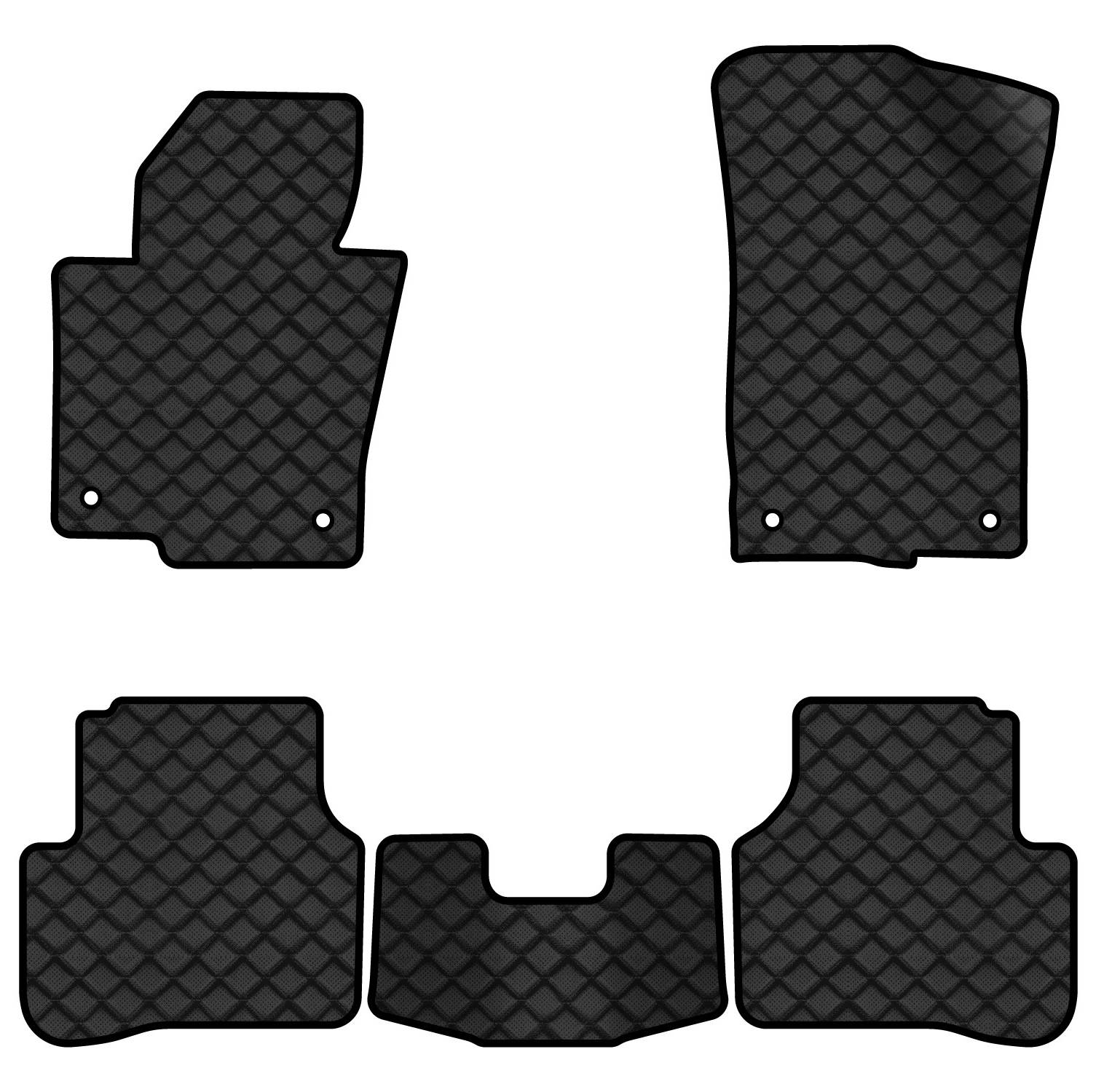 Килимки з екошкіри в салон авто EVAtech ECO для Passat (B6) (with armrest) Volkswagen 2005-2010 6 покоління Combi EU VW31276CP5TL4BBB - Фото 1