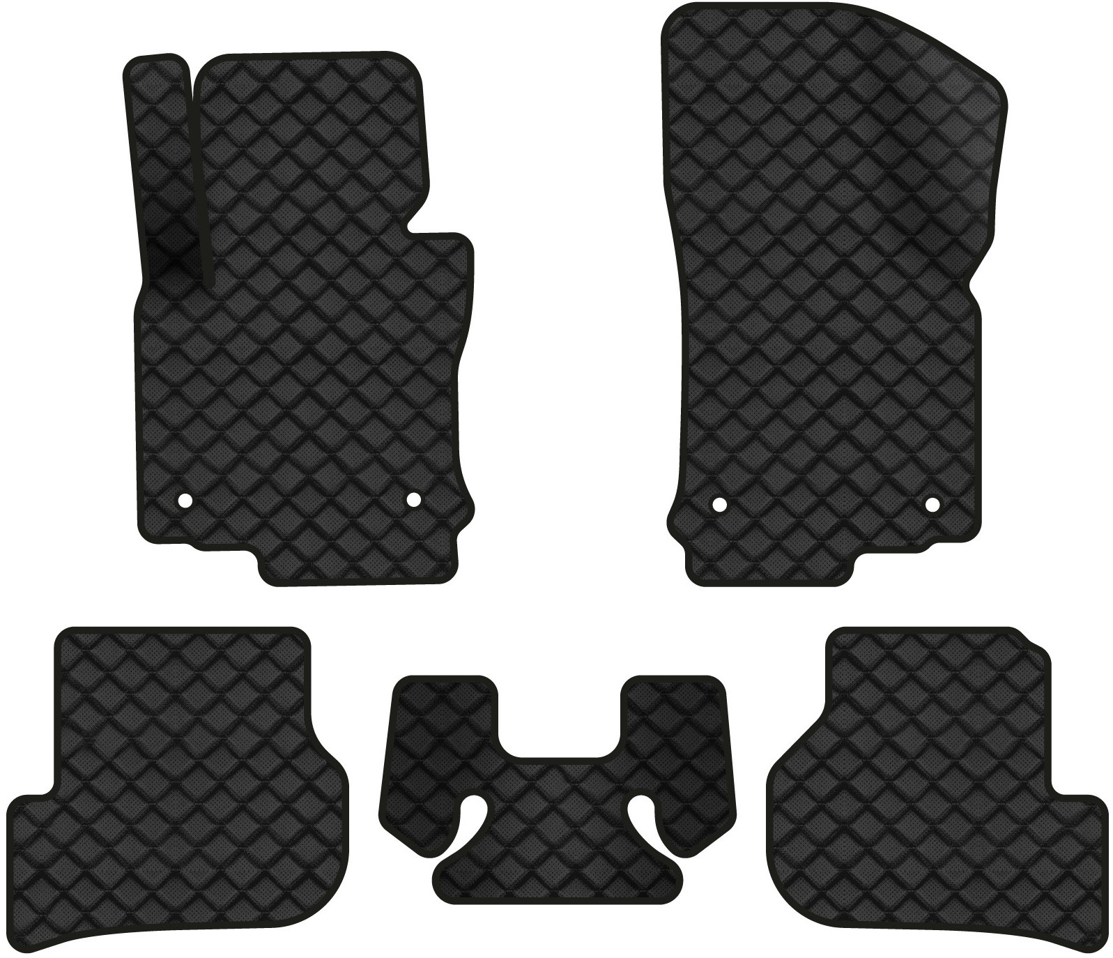Коврики из экокожи в салон авто EVAtech ECO для Golf (VI) AT Volkswagen 2009-2012 6 поколение Combi EU VW31373C5AV4BBB - Фото 1