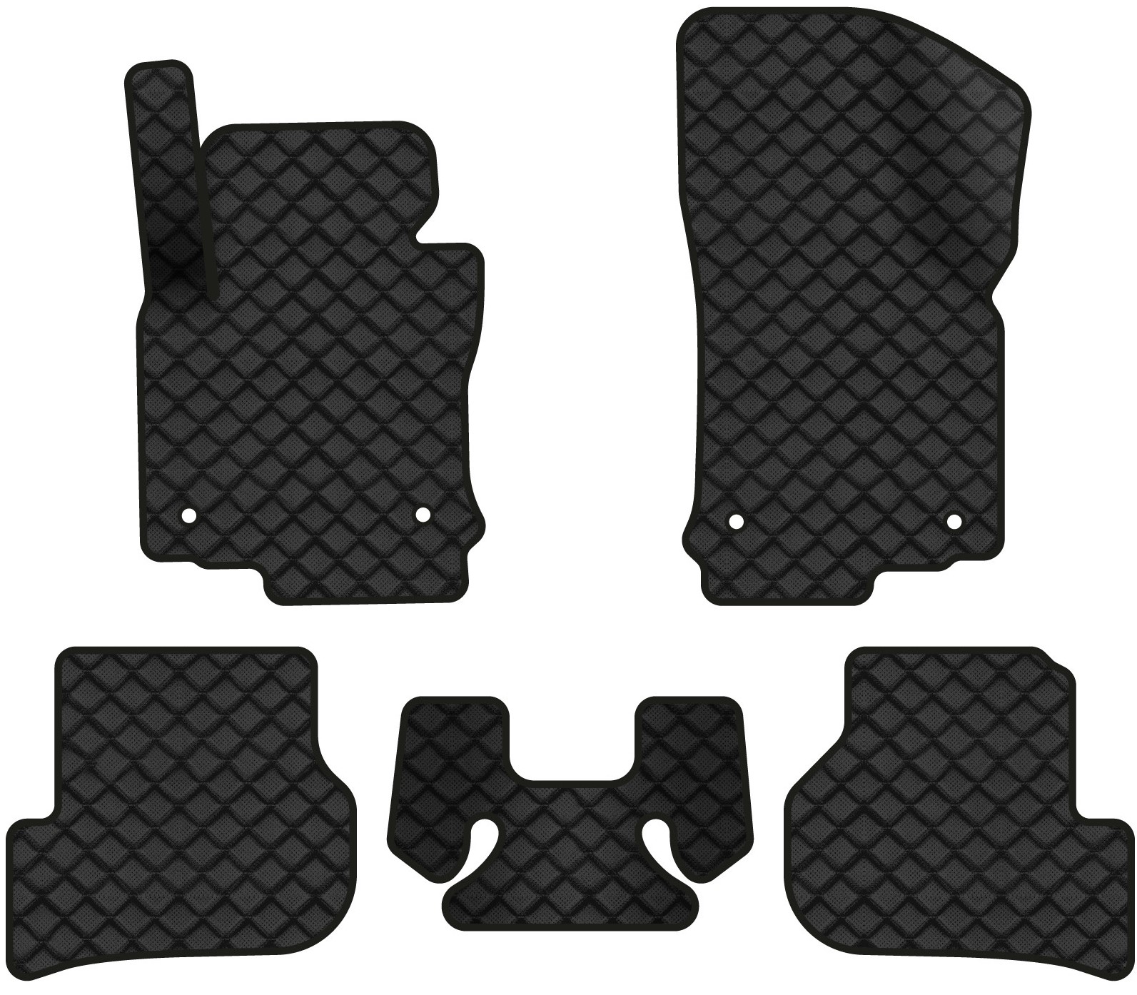 Коврики из экокожи в салон авто EVAtech ECO для Golf (VI) MT Volkswagen 2009-2012 6 поколение Combi EU VW31375C5AV4BBB - Фото 1