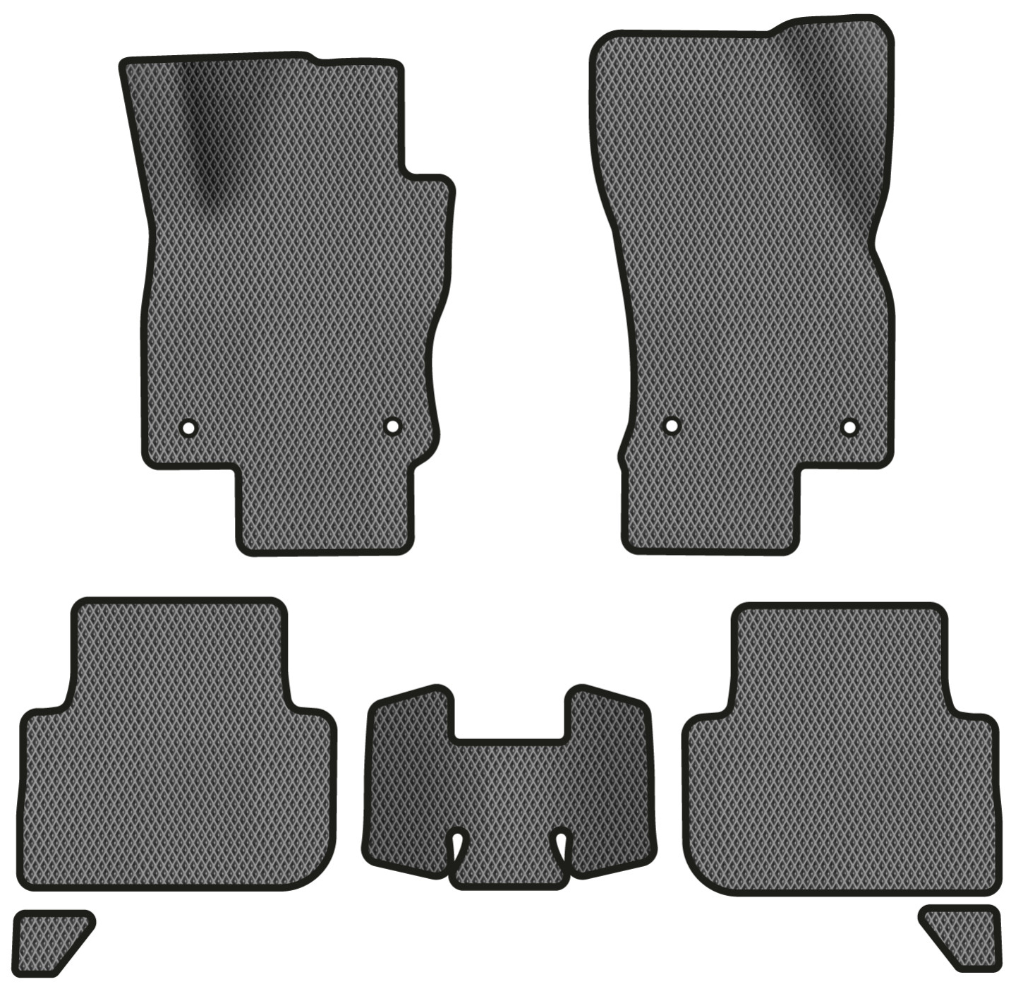 EVA коврики в салон авто EVAtech для Tiguan (Mk 2) Volkswagen 2016-2020 2 поколение SUV EU (VW31492CC7AV4RGB) - Фото 1