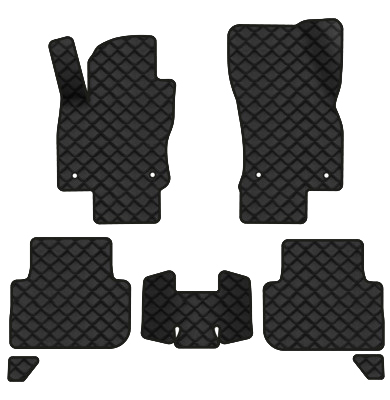 Коврики из экокожи в салон авто EVAtech ECO для Tiguan (Mk 2) Volkswagen 2016-2020 2 поколение SUV EU VW31492CH7AV4BBB - Фото 1